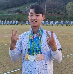 안동대 양궁부, 전국체전 단체전서 금빛 화살을 쐈다