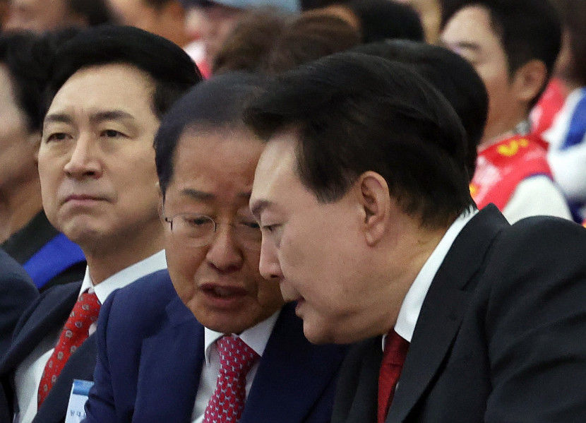 尹 대구 오니 힘난다 바르게살기운동 전국대회 참석…현직 두 번째