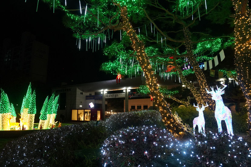 화려한 트리·대형산타…산타마을 빛축제 대구어울아트센터 일대서