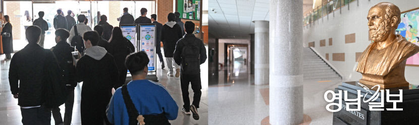 [포토뉴스] 새학기 개강했지만 학생없이 텅빈 의과대학 복도