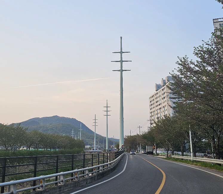 사라진 고압전선