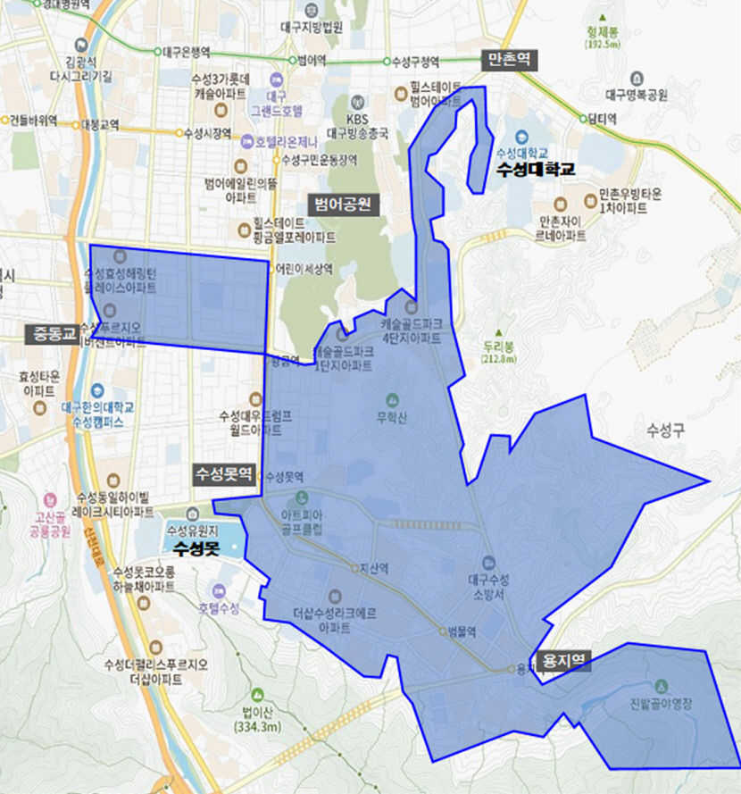 대구 수성구 3만5천900세대, 23일 밤 부터 흐린 물 나온다