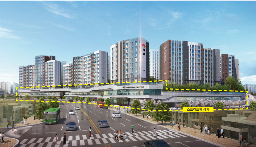 1천458세대 대단지 동대구역 센텀 화성파크드림 단지내 상가 41개 점포 분양