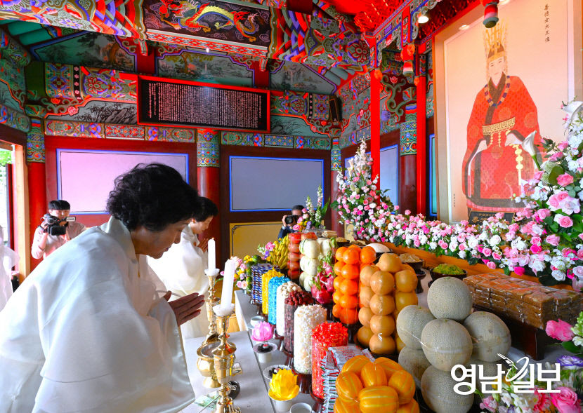 [포토뉴스] 대구 팔공산 부인사에 열린 선덕여왕 숭모재