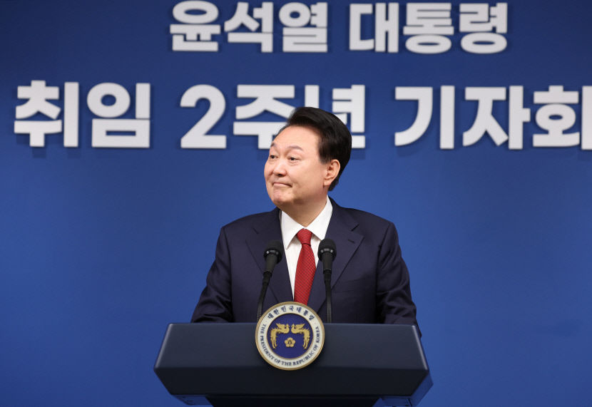 [尹대통령 2주년 회견] 질의 응답만 73분, 불통 이미지 해소 주력