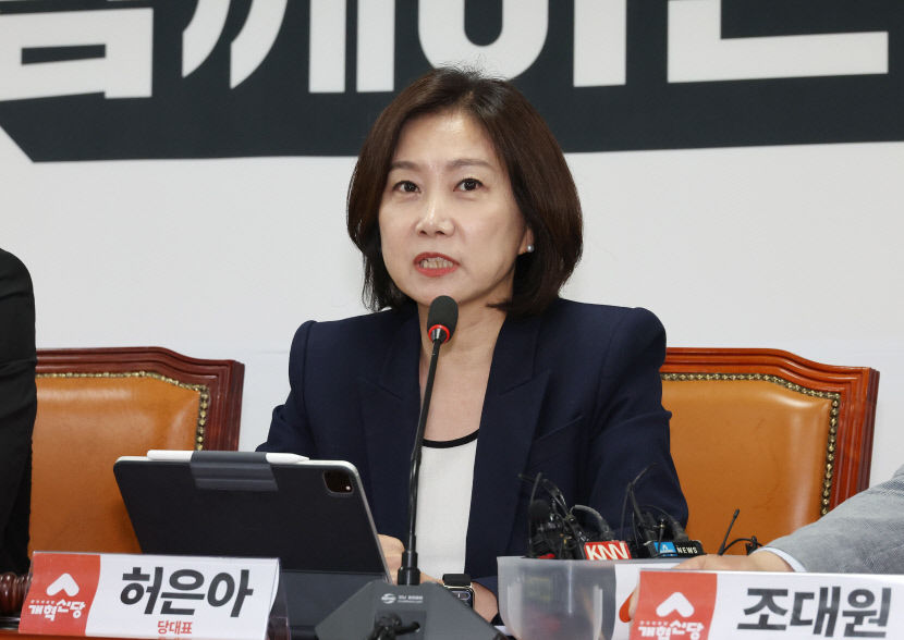 개혁신당 허은아 대표 세상에 어떤 보수가 병사 죽음 앞 반대표 던지나