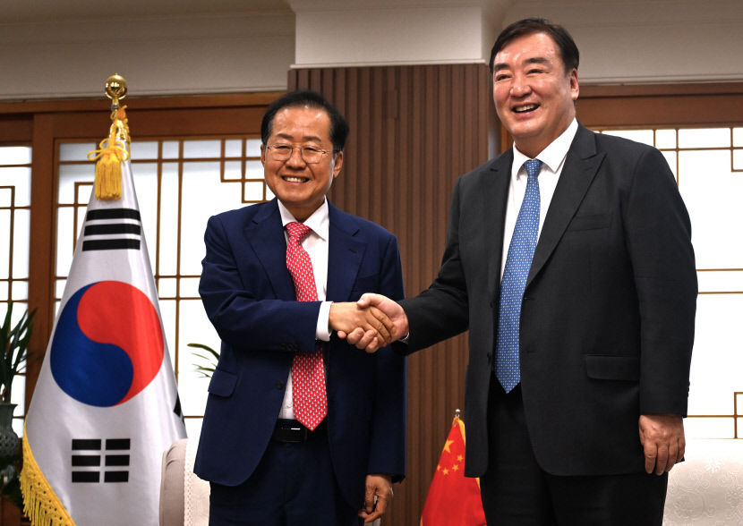홍준표, 싱하이밍 中대사 면담…판다 임대·직항로 개설 요청(종합)