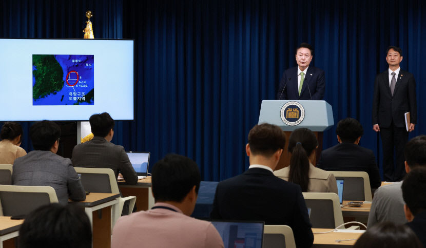 尹 포항 영일만에 막대한 양의 석유·가스 매장 가능성…가치 삼성전자 시총 5배 수준