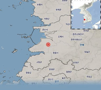 전북 부안군 규모 4.8 지진… 경북 유감신고 5건 접수