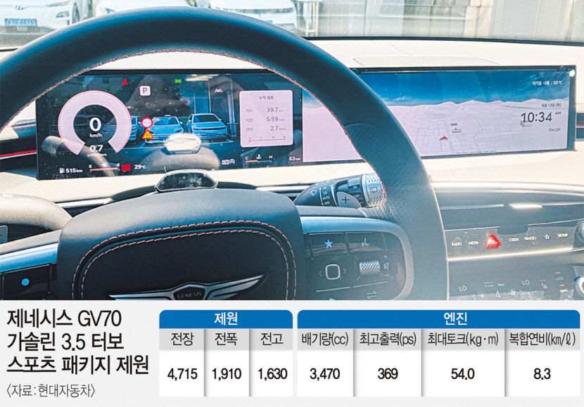 3년4개월 만에 얼굴 바뀐 제네시스 GV70 페이스리프트 먼저 타보니