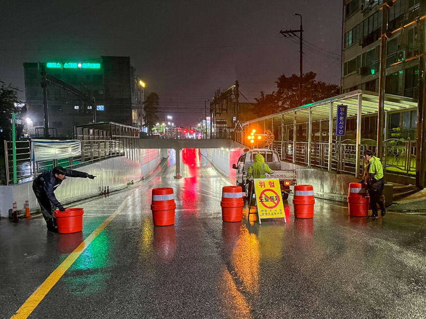 영주시 산사태 취약위험 지구 주만 168명 대피 완료…선제적 대응