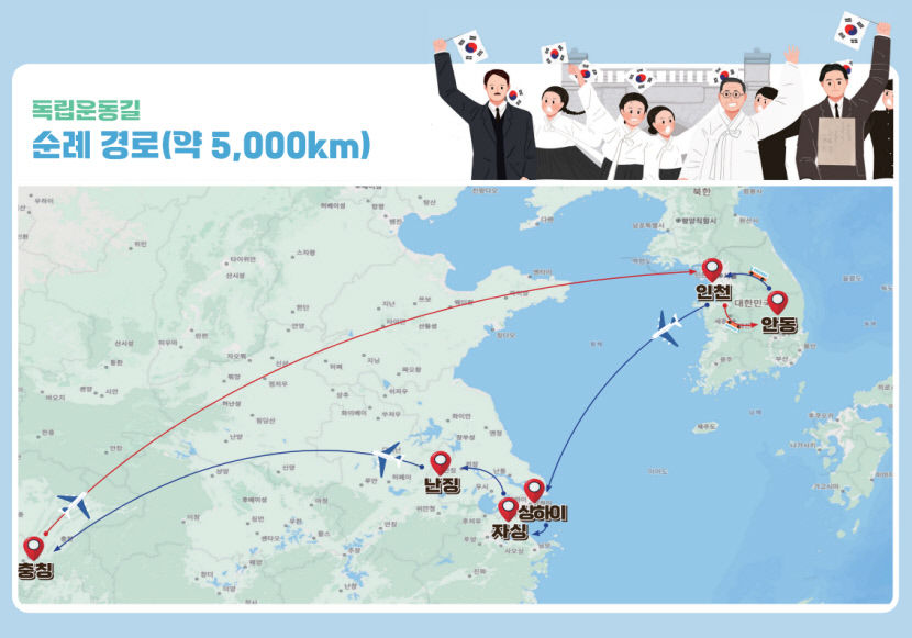 경북도교육청, 대한민국 임시정부 발자취 국외 독립운동길 순례단 재개