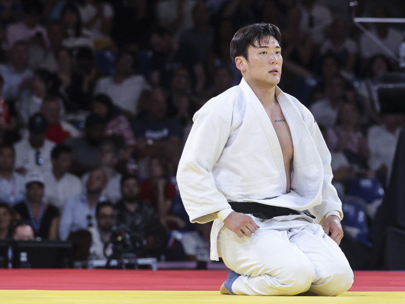 남자 유도 90kg급 한주엽 메달 획득 무산…패자부활전서 한판패