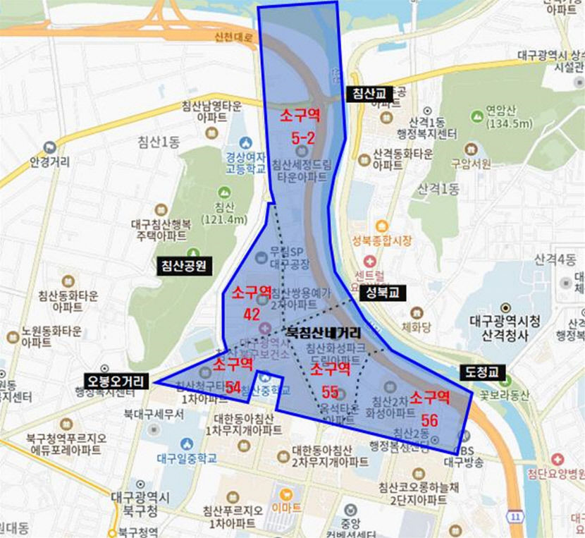 6~8일 대구 북구 침산2·3동 2천300여 세대에 흐린 물 출수 예상