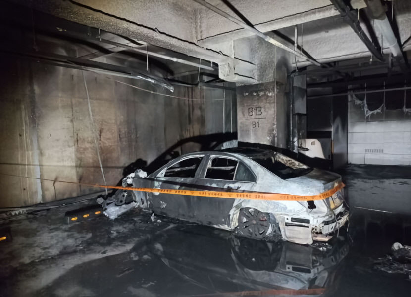 대구서도 지하주차장 벤츠 화재…6천500만 원 재산피해