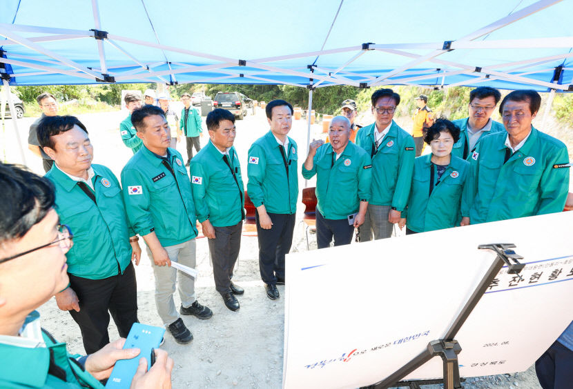 칠곡 경주 호우피해 현장 복구작업 점검