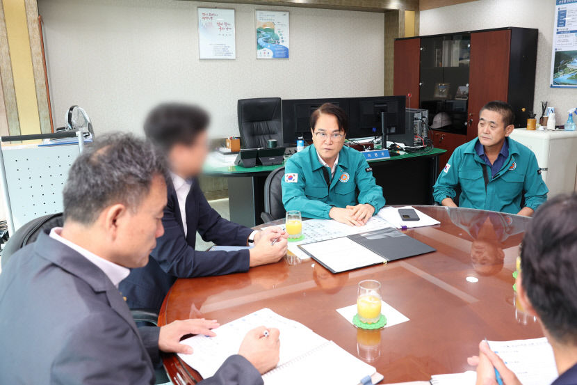 청도 단수사태 관련, 청도군수 한국수자원공사 운문권지사 긴급항의방문