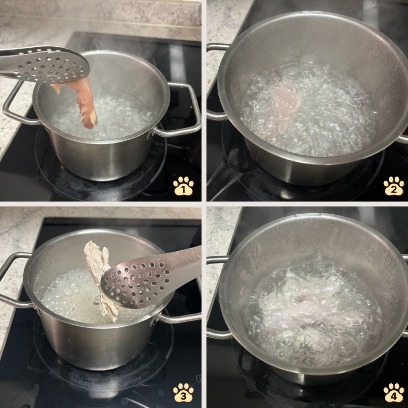 사람도 강아지도 힘든 한증막 더위 속, 말복 대비 반려견 보양식 만들기