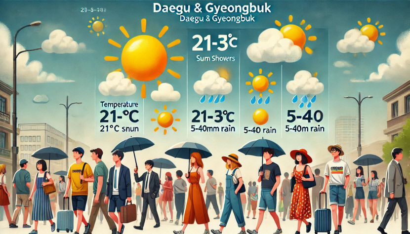 9일 대구·경북, 소나기 속 불볕더위…낮 최고 35℃