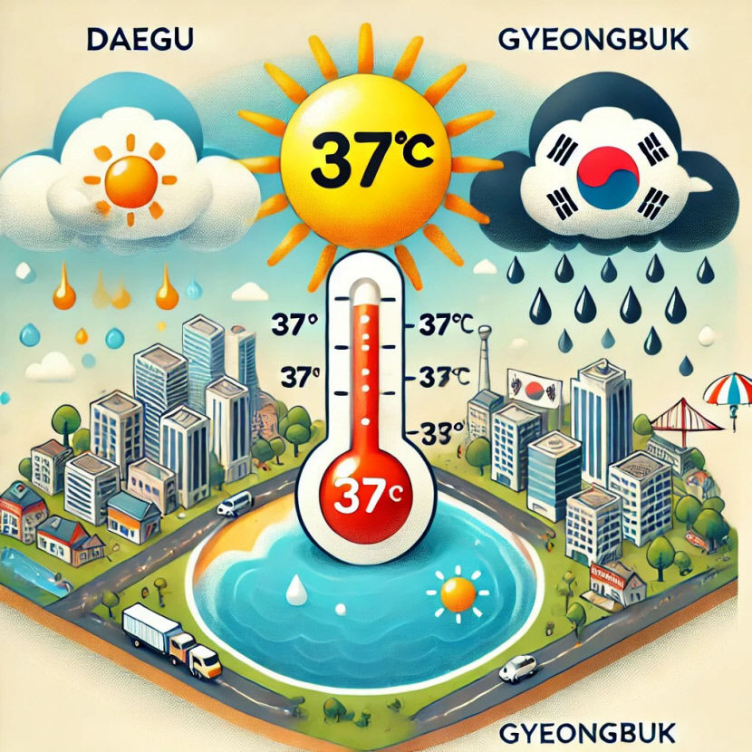 23일 대구 37도까지 치솟는다…경북 곳곳엔 소나기 예보