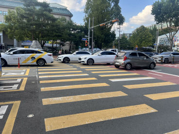 어린이 보행 안전 위한 노란색 횡단보도 대구서 확대된다