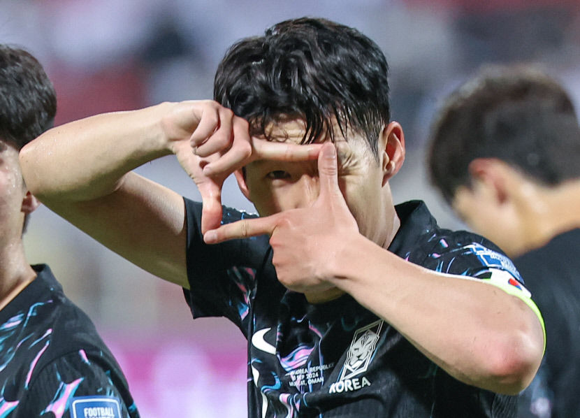 홍명보號 오만 이기며 첫 승 신고…캡틴 손흥민 결승골