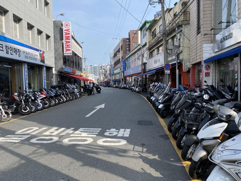 삼성 모태 대구 중구 인교동 오토바이골목 간판 확 바뀐다