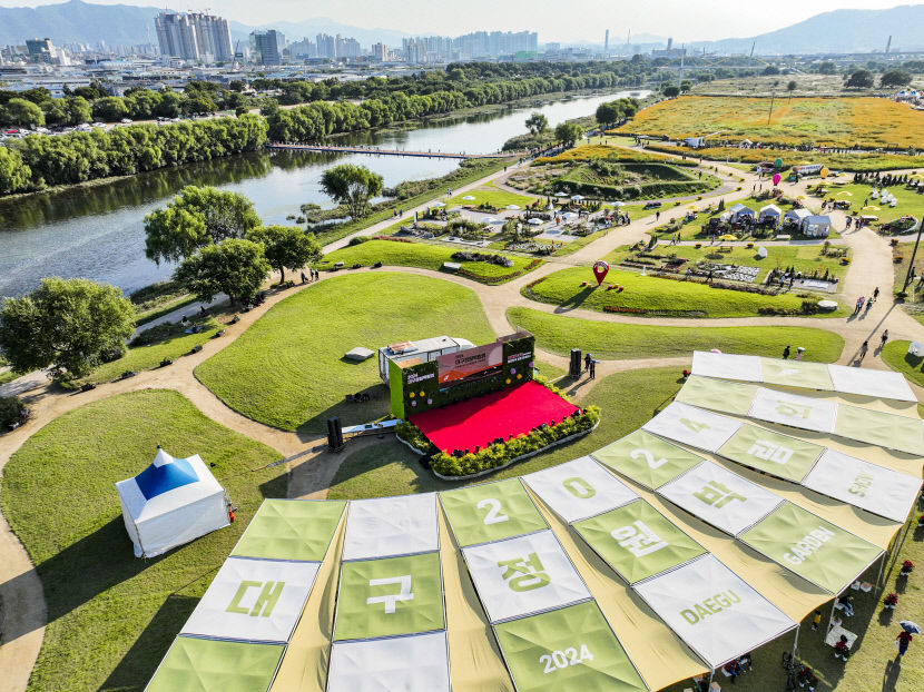 11일 대구 금호강 하중도에서 열린 '2024 대구정원박람회' 전경.