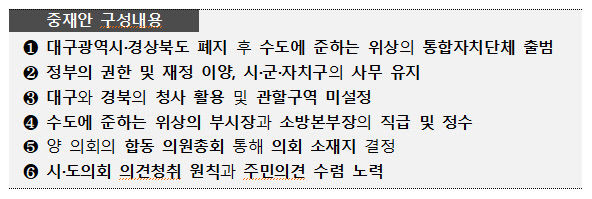 경북도, 행안부의 TK 행정통합 중재안 긍정 검토…북부권·낙후지역 발전이 핵심