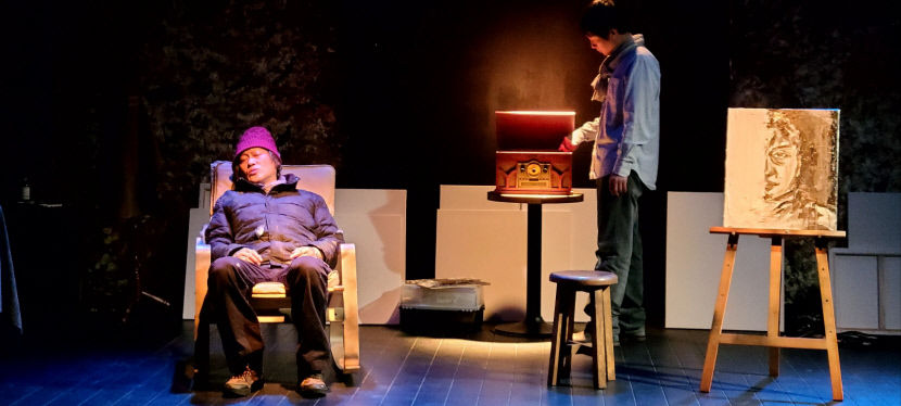 동숭무대의 '젊은 예술가의 반쪽짜리 초상' 공연 사진. 11월15일부터 16일까지 대구 한울림소극장에서 공연된다. <한울림 제공>