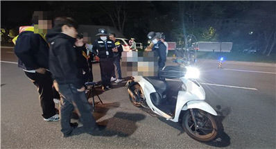 구미경찰서 시민 불안 및 불편 야기 폭주행위 용서 없다