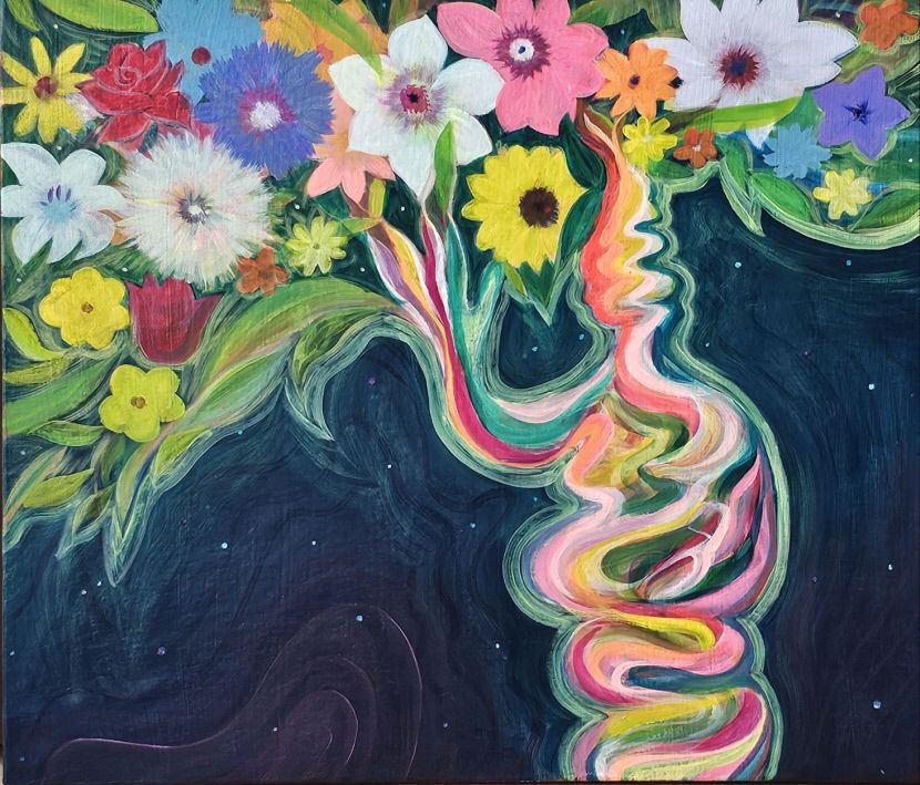 나순단 'body connection(flower)'