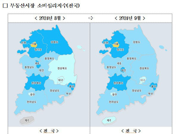 대구 부동산시장 소비심리 5개월 연속 상승…여전한 전국 하위권
