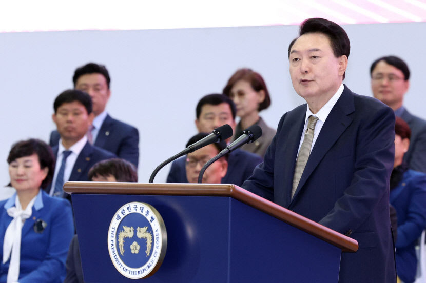 尹 4대 개혁, 국가 생존위한 과제…한미·한미일 협력으로 글로벌 중추국가 실현