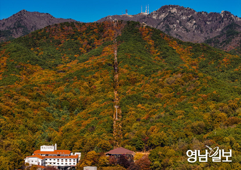 [포토뉴스] 쌀쌀해진 날씨에 깊어가는 팔공산의 가을