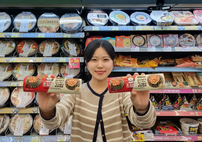 김천 특산물 김밥, 전국 편의점 진출…‘오삼이 반반 김밥’ 출격