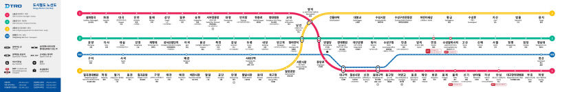 뒤집힌 도시철도 노선도 논란에…대구교통공사 방위개념 중요치 않아