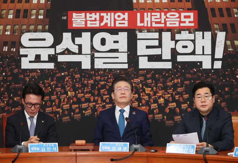 [속보] 민주, 尹대통령 탄핵안 7일 저녁 7시 전후 표결 추진
