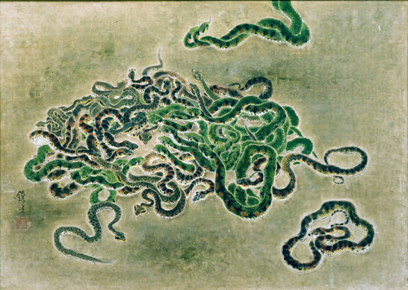 [김남희의 그림 에세이] 우글우글 35마리 뱀에게서 생명력을 느끼다