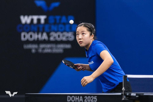 여자탁구 신유빈, WTT 도하 대회 한일전 패배 4강행 좌절