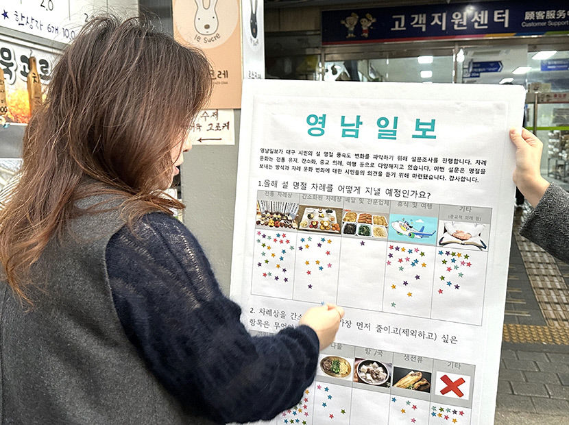 전통 차례상 장만해야죠 휴식하거나 여행 갈 거예요
