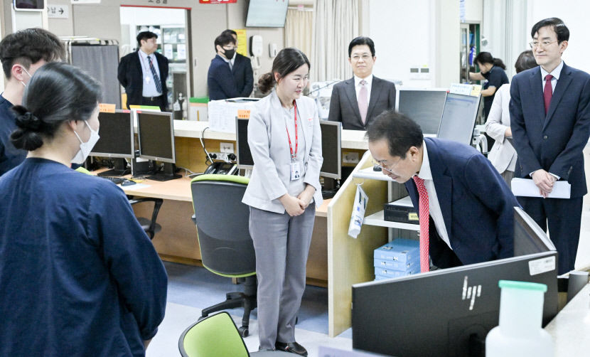 홍준표 시장 설 연휴기간 의료·안전 잘 부탁합니다~