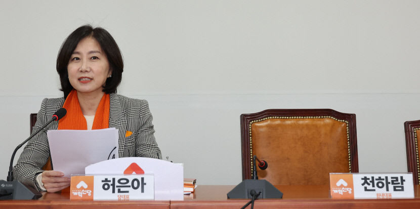 개혁신당 허은아 당대표직 상실 의결