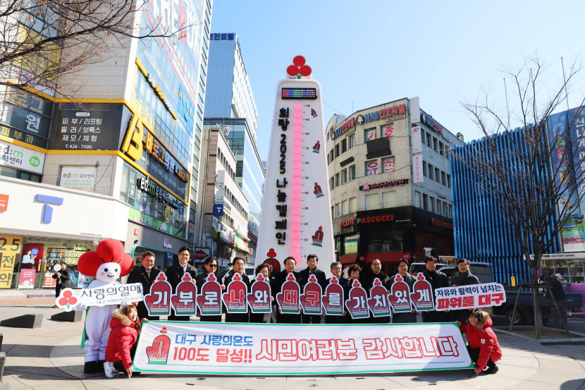 대구 사랑의 온도 최종 102℃…모금액 108억3천900만원