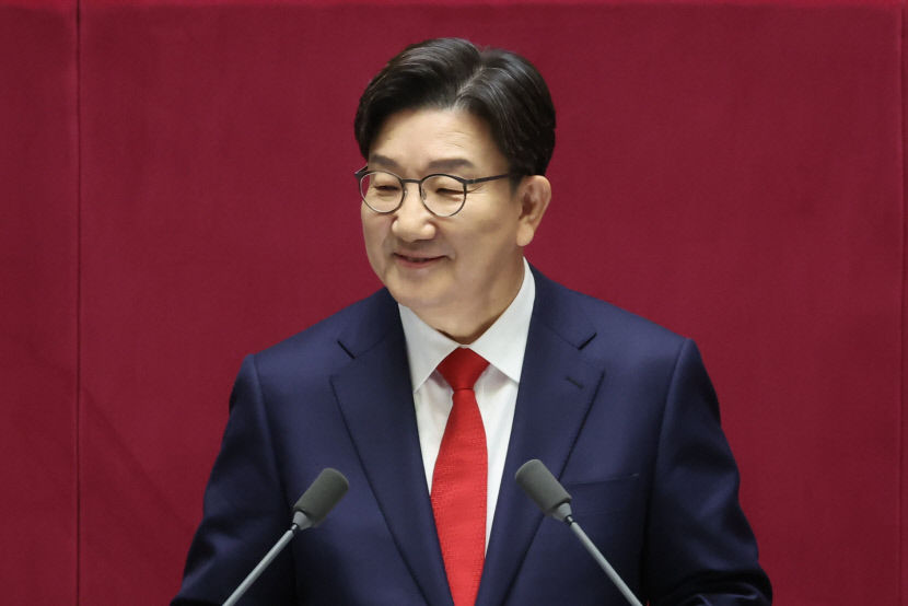 국민의힘 권성동 원내대표 국회 교섭단체 대표 연설