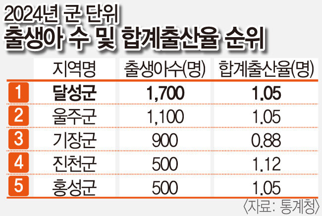 지역 소멸 시대, 대구 달성군만 인구 증가? ‘출산·교육·일자리’ 삼박자 효과