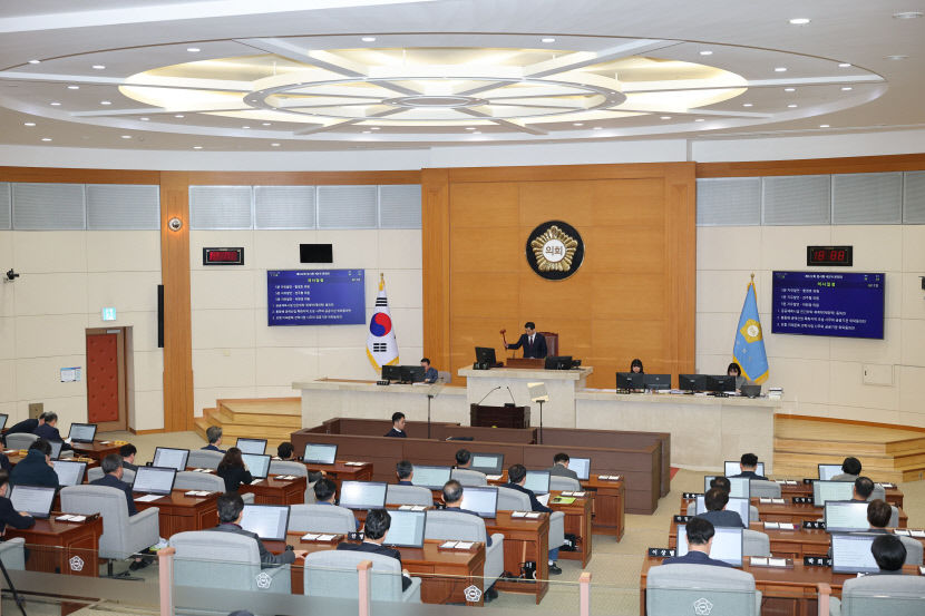 포항시의회 임시회 폐회