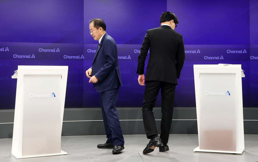 <b>홍준표</b>·<b>한동훈</b> 맞수토론 1차전 ‘<b>난타전</b>’