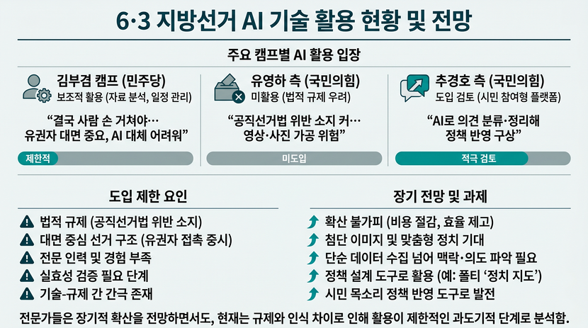 선거판에 AI활용…아직은 ‘보조’, 일부 캠프 실험 나서