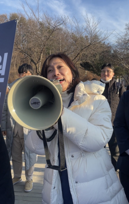 [영상뉴스]금배지 내던진 허은아, 수성못에서 개혁신당을 외치다